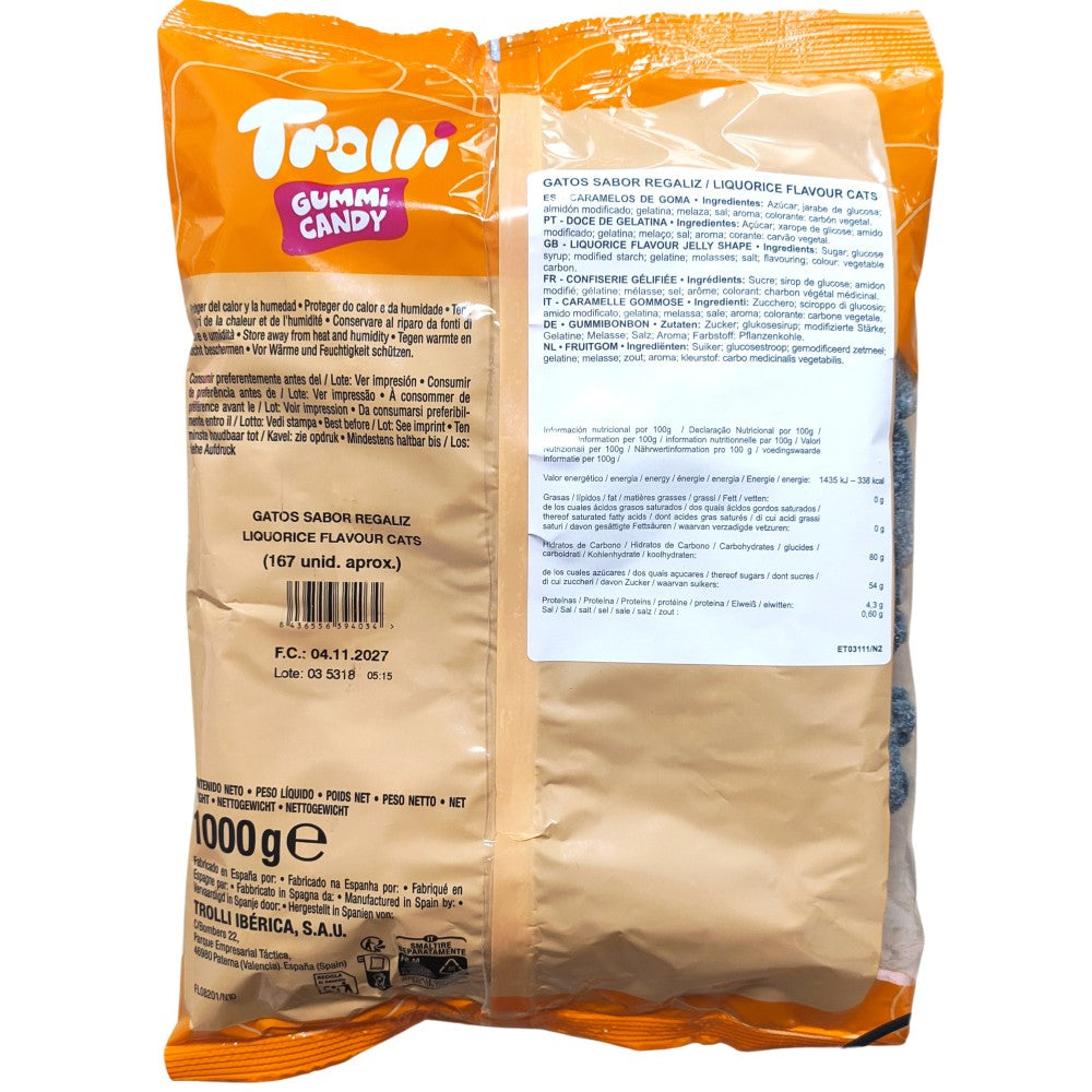 goma Trolli Gatos de regaliz
